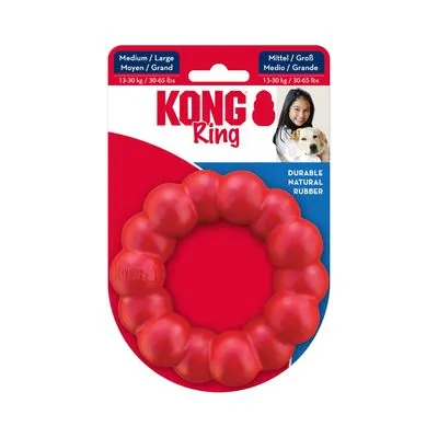 KONG Ring brinquedo para cães M/L: 10,8 x 3,18 cm (Diâm x A)