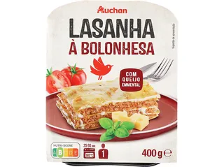 Lasanha à bolonhesa Auchan 400 g