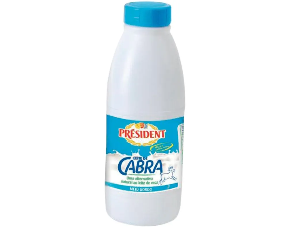 Leite President UHT cabra meio gordo 1 L