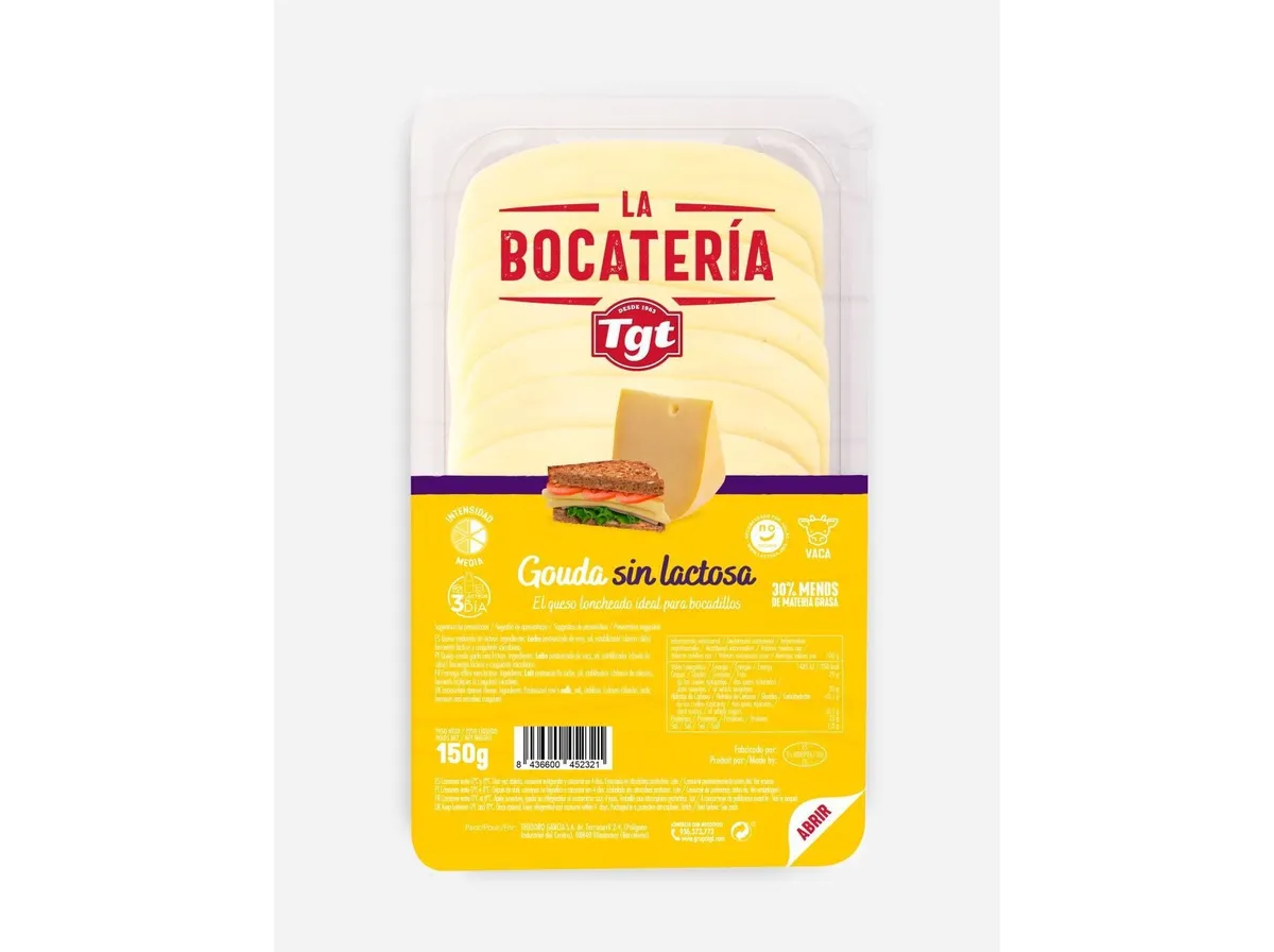 Queijo gouda fatias sem lactose LA Bocateria 150 g