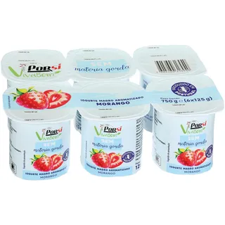 Iogurte Magro Aroma Morango 6x125g Porsi Vivabem