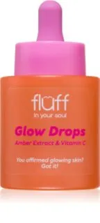 Fluff Glow Drops sérum iluminador com vitamina C Amber Extract 30 ml