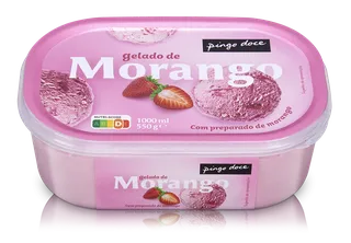 Gelado de Morango Pingo Doce