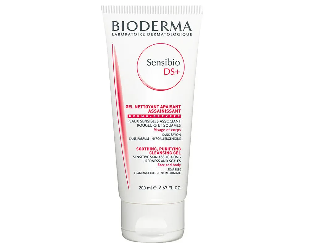 Gel Bioderma moussant sensibio ds+ 200 ml