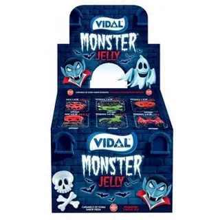 Gomas Monster Jelly embalagem 66 g - Vidal