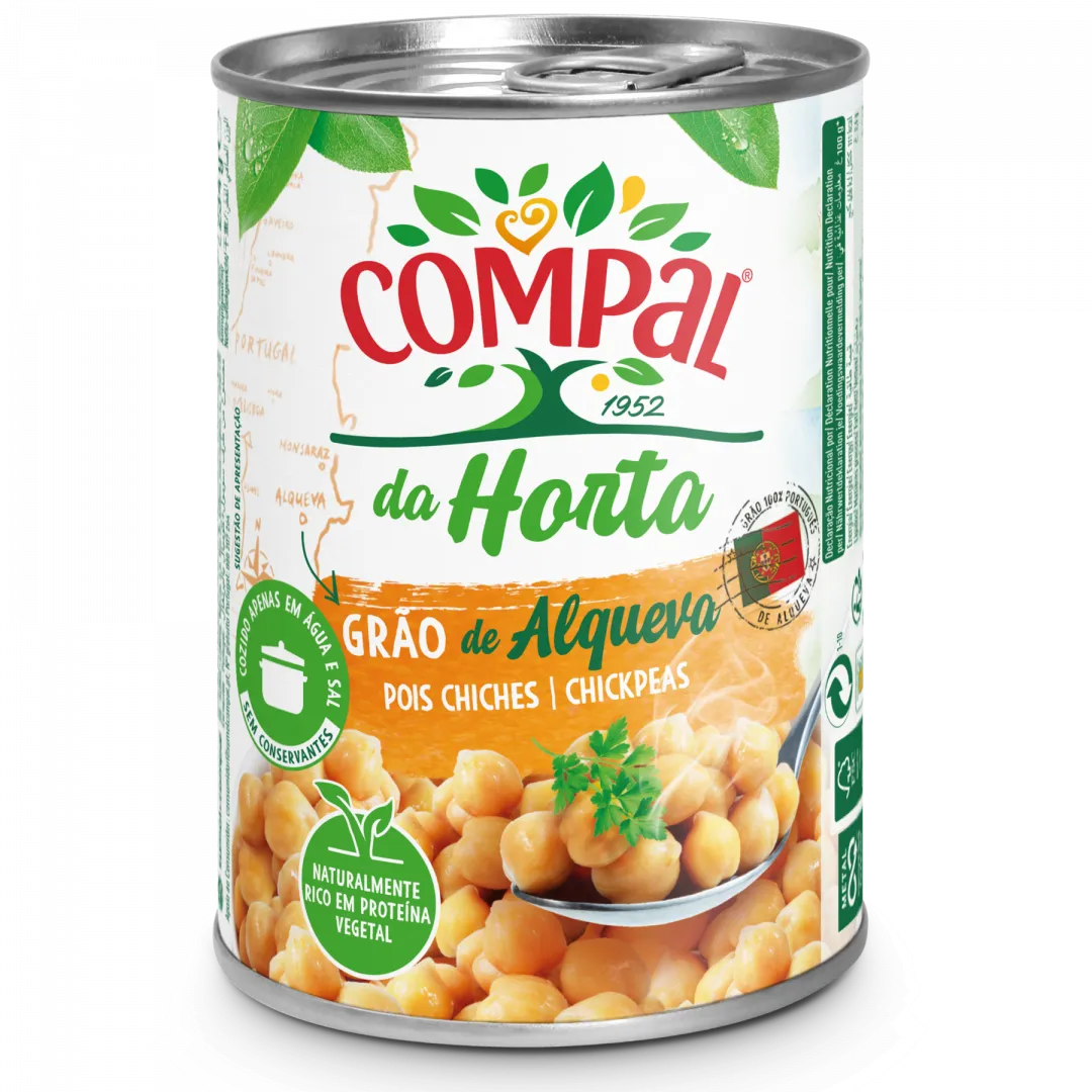 Grão de Bico Cozido em Lata