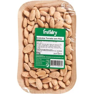 Amêndoa Torrada Sem Pele embalagem 200 g - Frutidry
