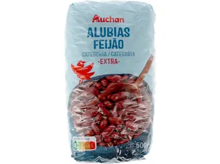 Feijão Auchan encarnado seco 500 g