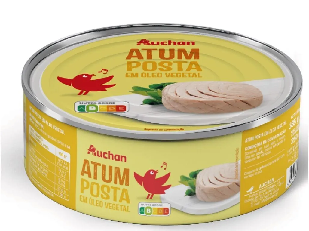 Atum posta Auchan em óleo 385 (250)g