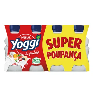 Iogurte Líquido Tutti Frutti Pack 8 Yoggi