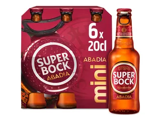 Cerveja Super BOCK abadia mini 6 x 0,20 L