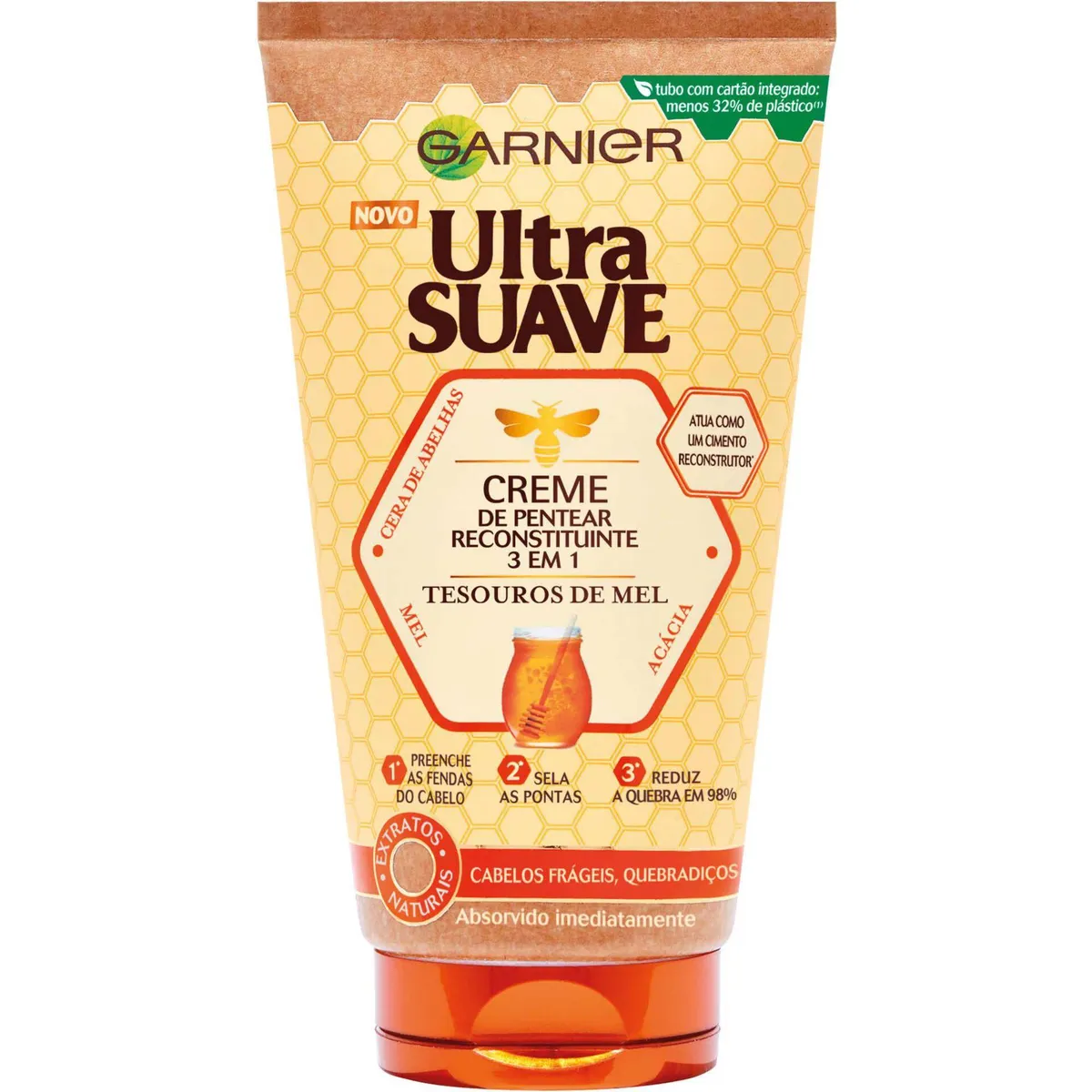 Creme de Pentear Ultra Suave Tesouros de Mel, 150ml