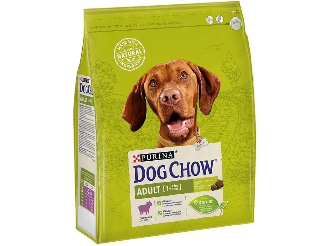 Ração cão adulto DOG CHOW borrego 2,5 kg