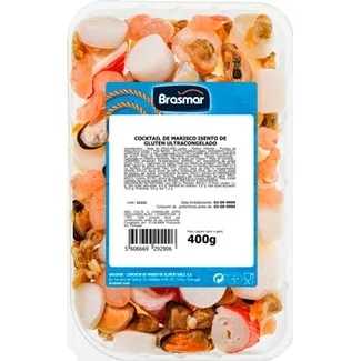 Cocktail de Marisco sem Glúten embalagem 400 g - Brasmar