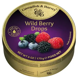 Rebuçados de frutos silvestres, 175g Cav harvey