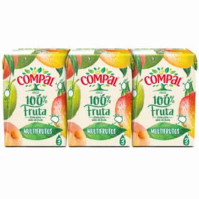 Sumo 100% Multifrutos Compal 100% Fruta