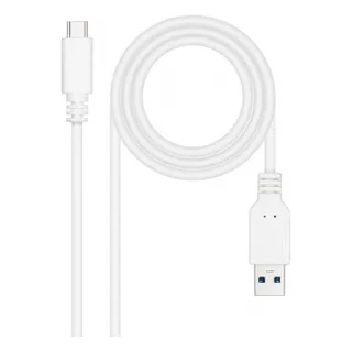 Cabo Nanocable USB 3.1 - USB-C 1m Branco