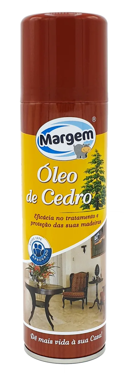 Óleo de Cedro Spray MARGEM 250ML PARA TRATAR E PROTEGER MADEIRA