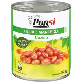 Feijao Manteiga Cozido 820g PorSi