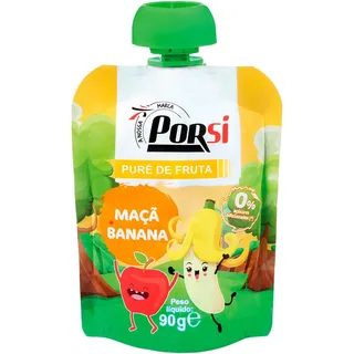 Puré de Fruta Maçã Banana 90g PorSi