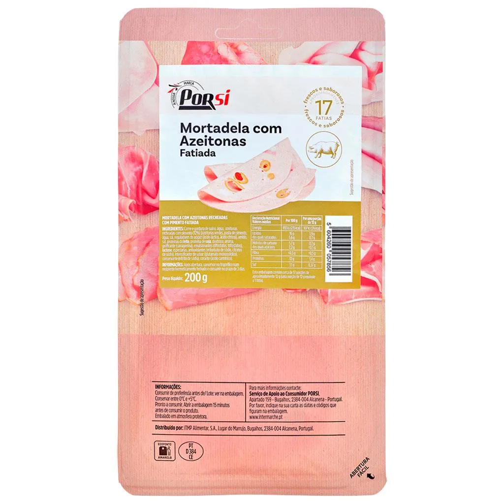 Mortadela com Azeitonas Fatiada 200g