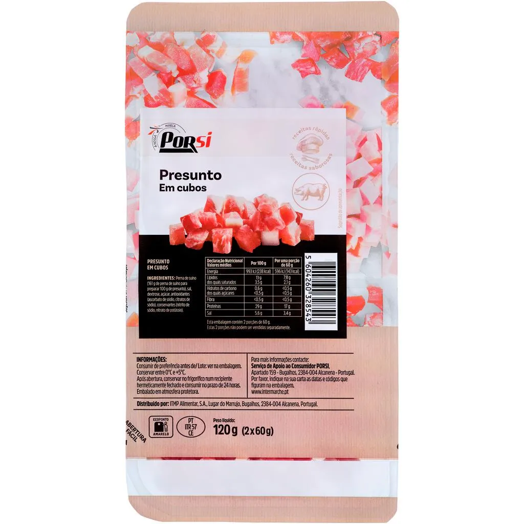 Cubos de Presunto 2x60g