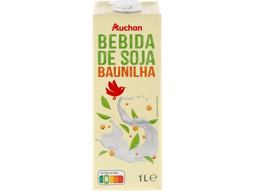 Bebida Auchan soja baunilha 1 L
