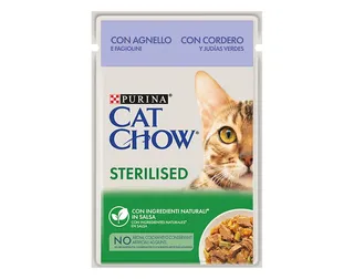 Comida húmida para gato CAT CHOW esterilizado com borrego 85 g