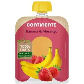 Saqueta de Fruta Banana e Morango +8M Continente