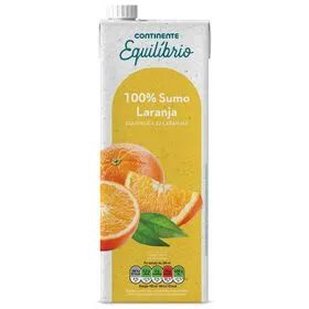 Sumo 100% Laranja Continente Equilíbrio