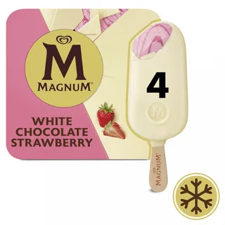 Gelado Chocolate Branco e Morango Magnum