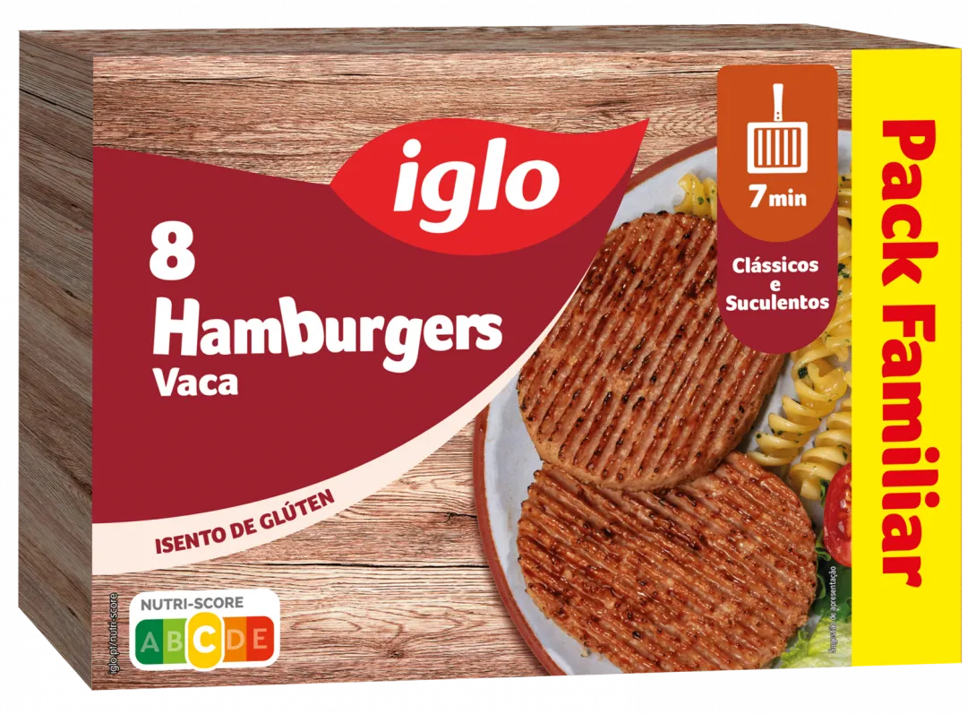 Hambúrgueres de Vaca sem Glúten Congelados