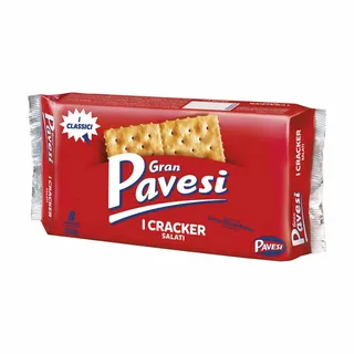 Bolachas Crackers com Sal na Superfície Gran Pavesi