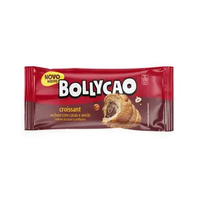 Croissant com Recheio de Chocolate e Avelã Bollycao