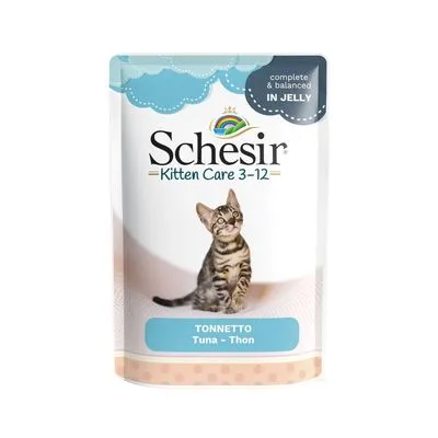 Schesir em gelatina 6 x 85 g Kitten com atum
