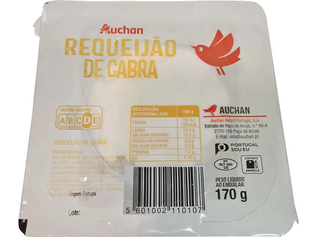 Requeijão de cabra Auchan 170 g