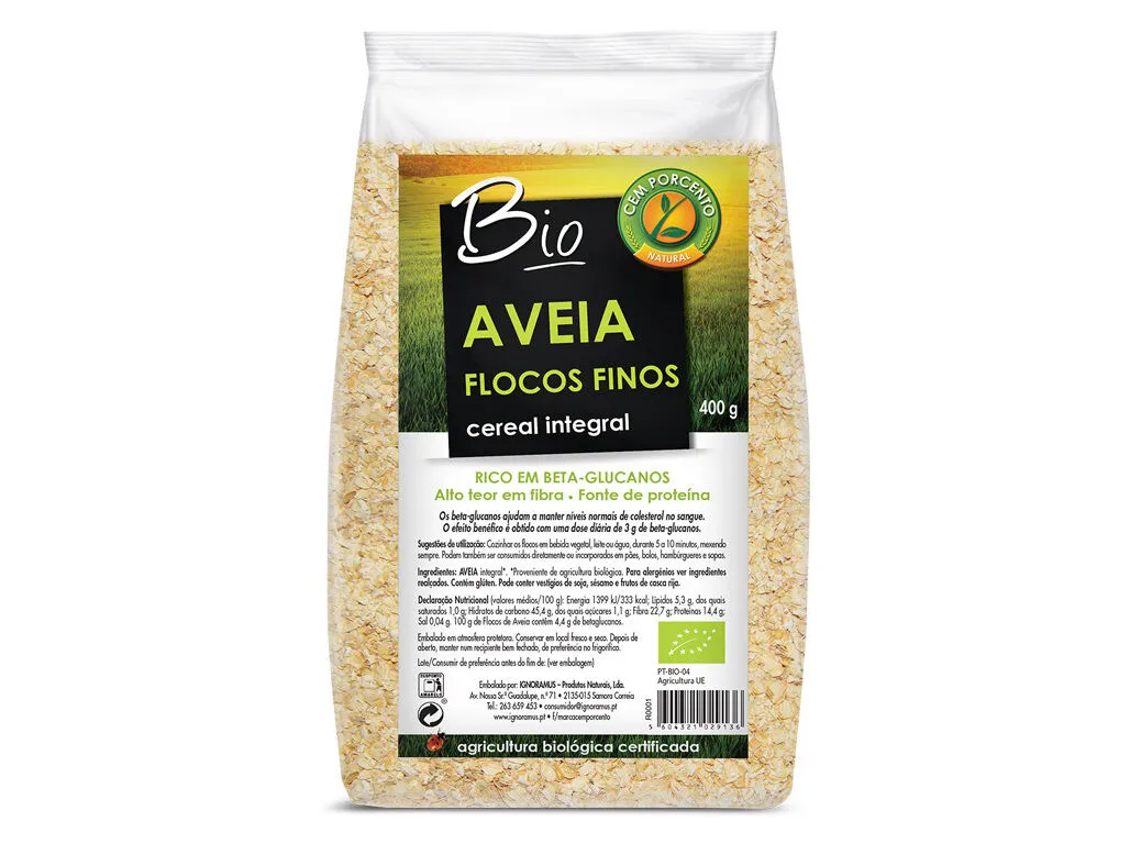 Flocos CEM Porcento de aveia finos bio 400 g