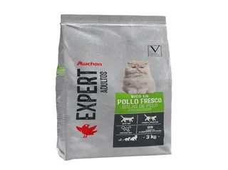 Ração para gato Auchan Expert esterilizado bolas de pelo 3 kg