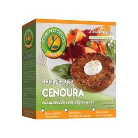 Hambúrguer Cenoura e Algas Cem Porcento