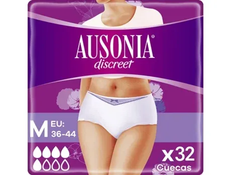 Cuecas de Incontinência AUSONIA Discreet Plus M 32 Un (4x8)