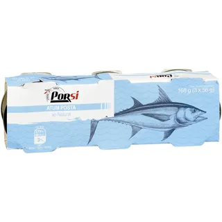 Atum posta ao natural 3x80g PorSi