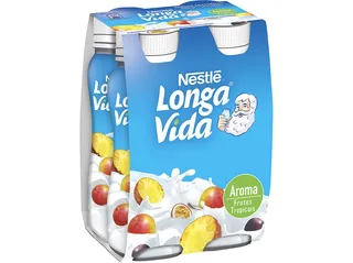 Iogurte Longa VIDA líquido frutos tropicais 4 x 160 g