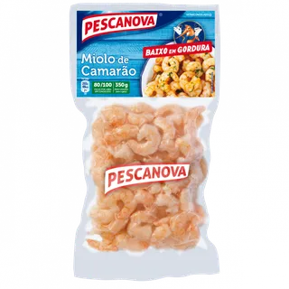 Miolo de Camarão 80/100 Congelado Pescanova