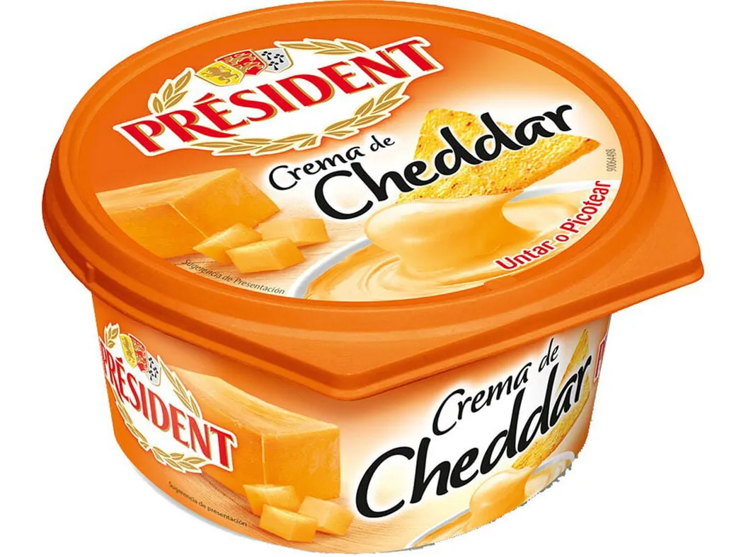 Queijo creme de cheddar President 125 g