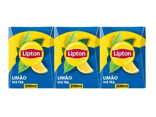 Ice tea Lipton limão 3 x 0,20 L