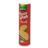 Bolacha recheada mega duo chocolate, embalagem de 500g