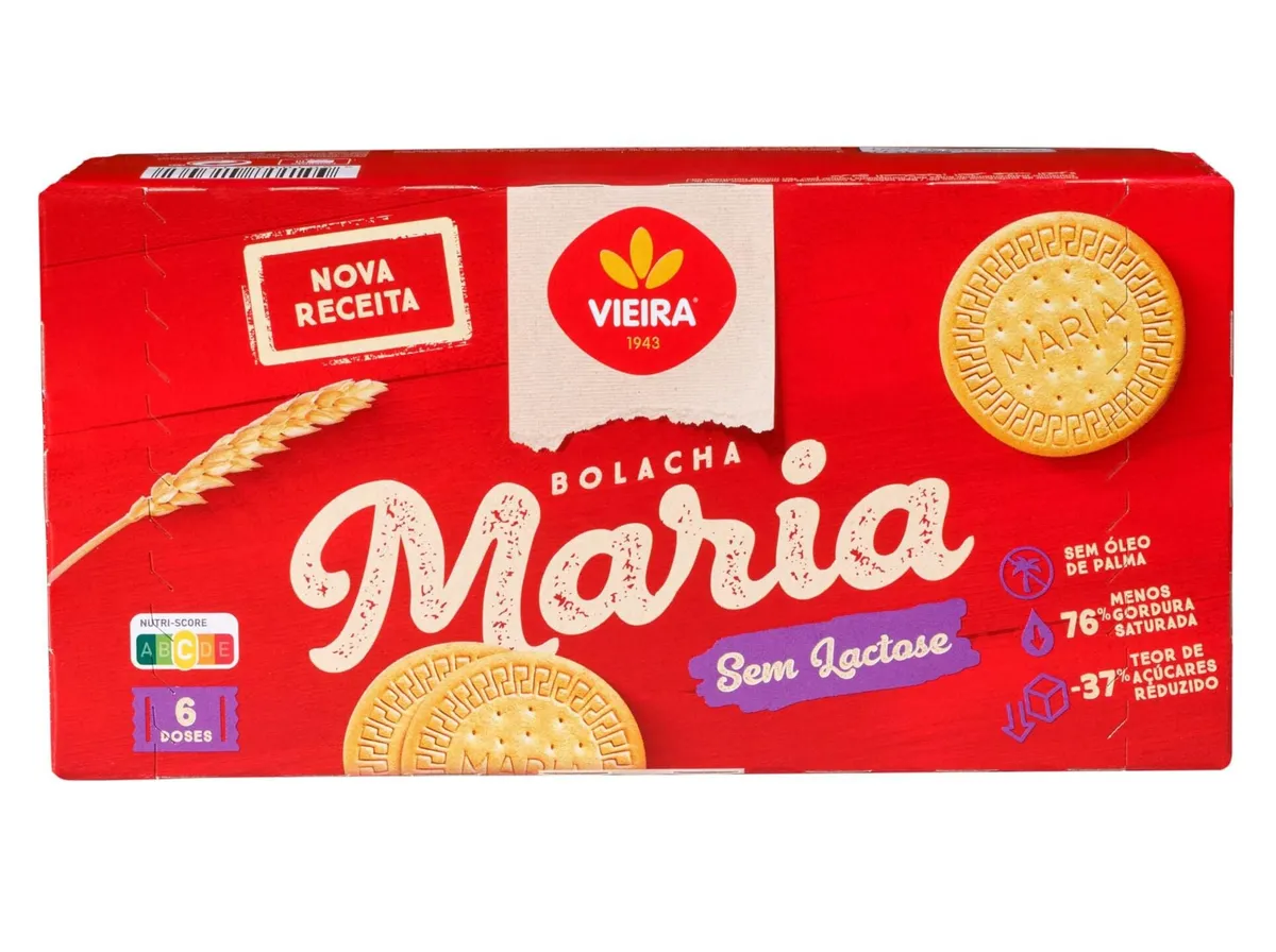 Bolachas simples - maria Vieira castanho claro 150 g