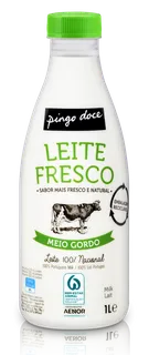 Leite Fresco Meio Gordo Pingo Doce