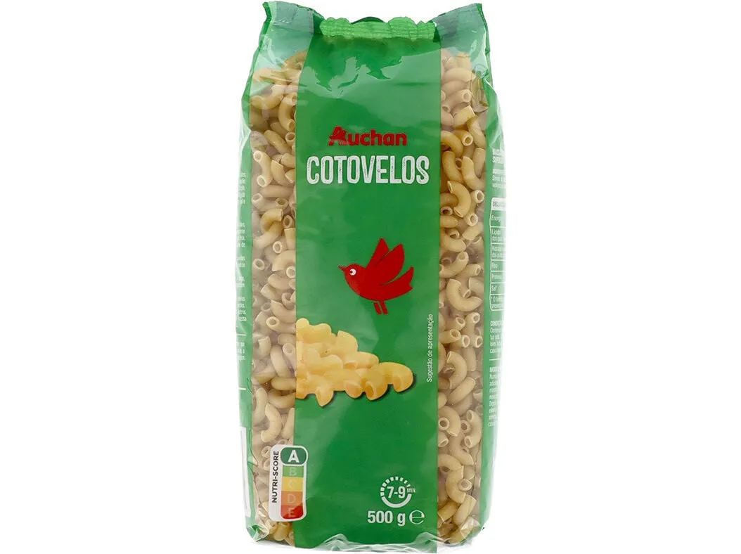 Massa Auchan cotovelos 500 g