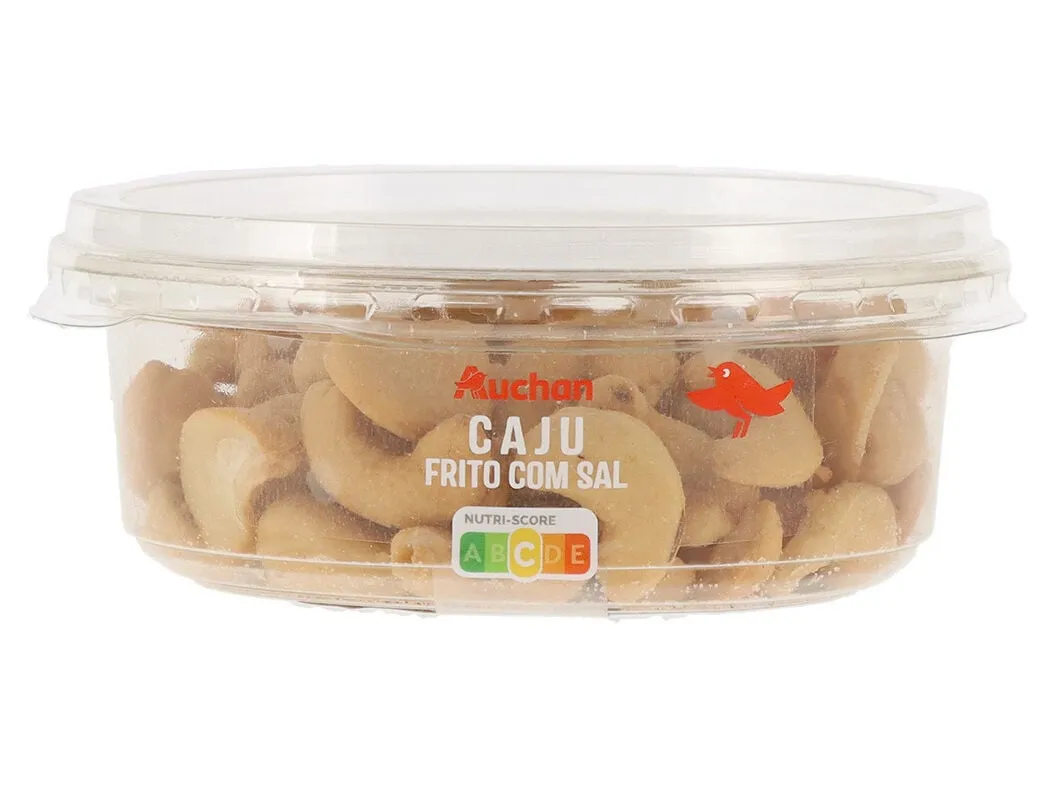 Cajú Auchan com sal 125 g